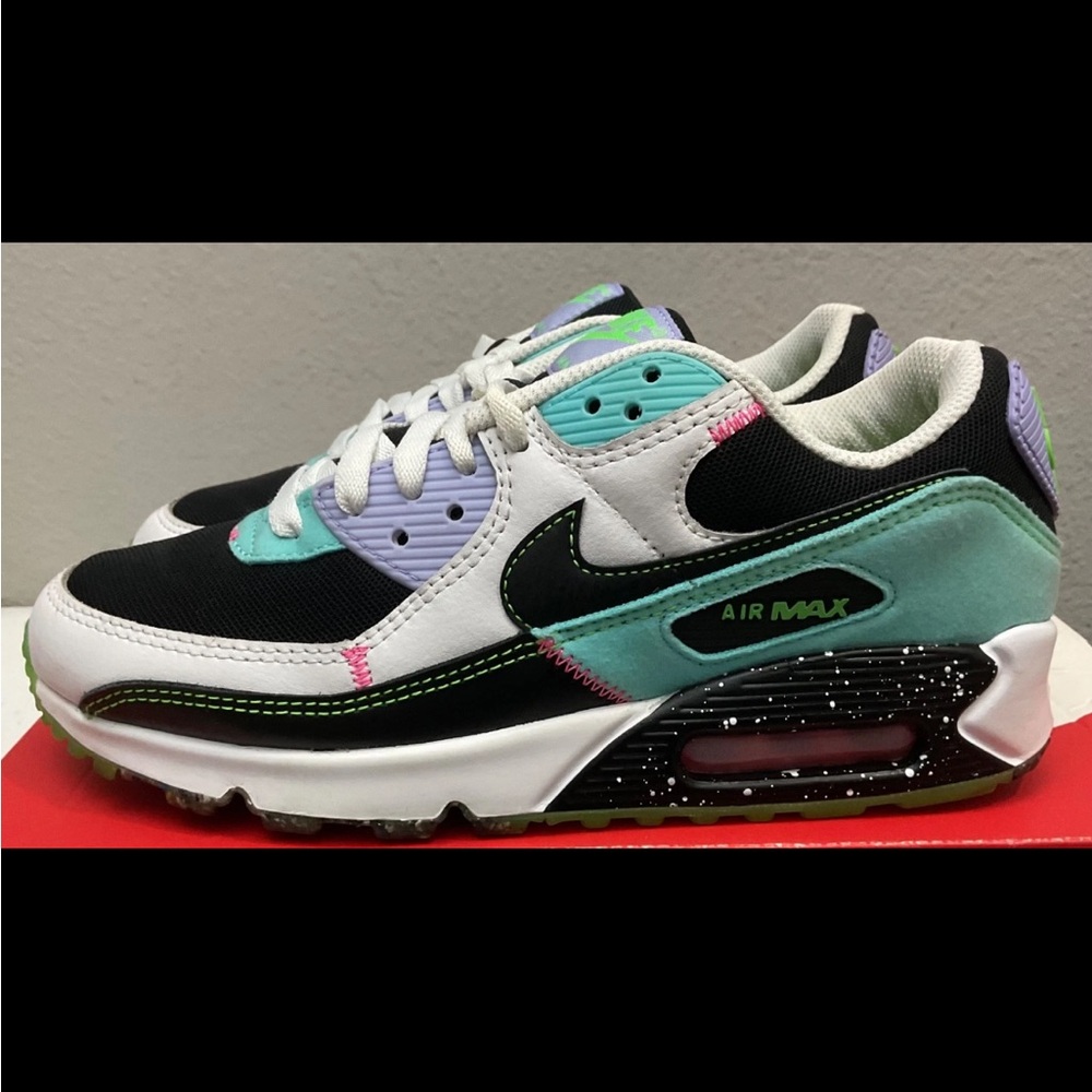 The Nike Air Max 90 Exeter Edition in Aurora Green, size 8.5